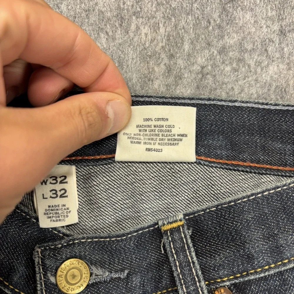 Banana Republic Straight Leg Button Fly‎ Jeans Men's 32x32 Fades Hige Americana
